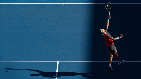 Rafael Nadal (ESP) Tennis - Australian Open - Grand Slam - Melbourne Park - 2014 - Melbourne - Australia - 22 January 2014. ¬© Tennis Photo Network
