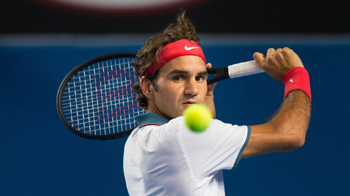 Roger Federer (SUI) Tennis - Australian Open - Grand Slam - Melbourne Park - 2014 - Melbourne - Australia - 16 January 2014. ¬© Tennis Photo Network